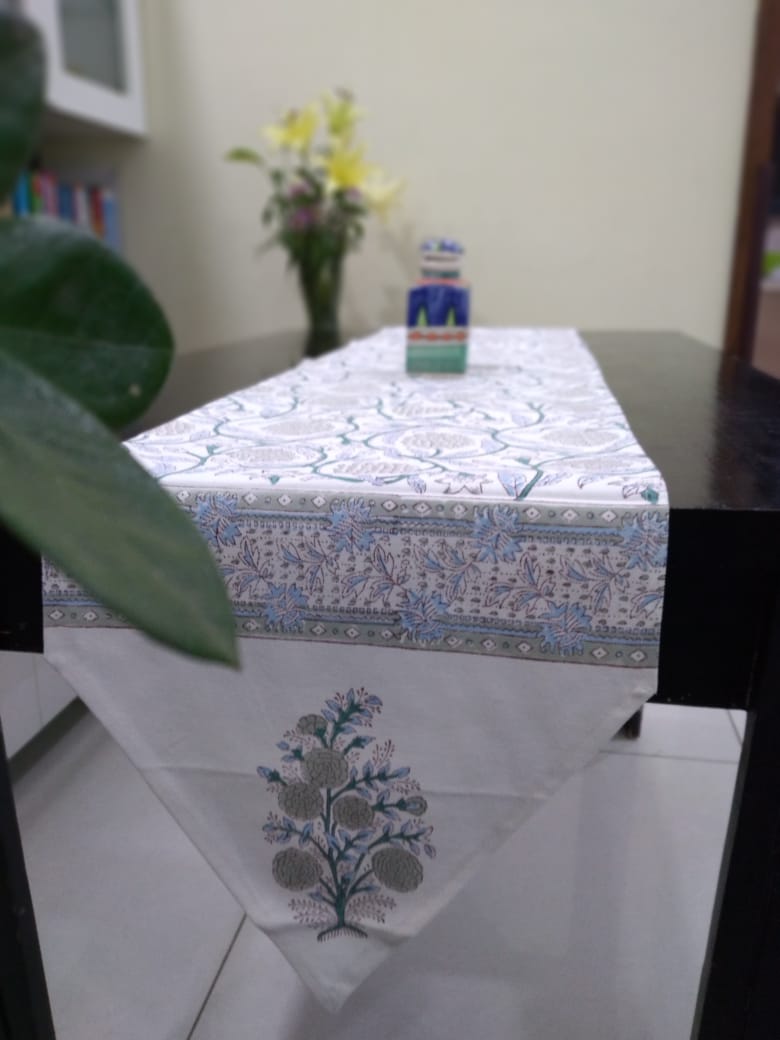 HANDBLOCK PRINT TABLE RUNNER