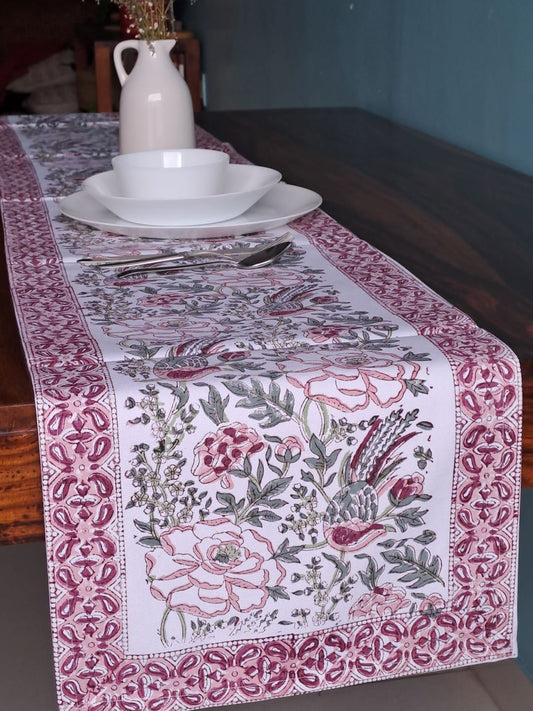 HANDBLOCK PRINT TABLE RUNNER