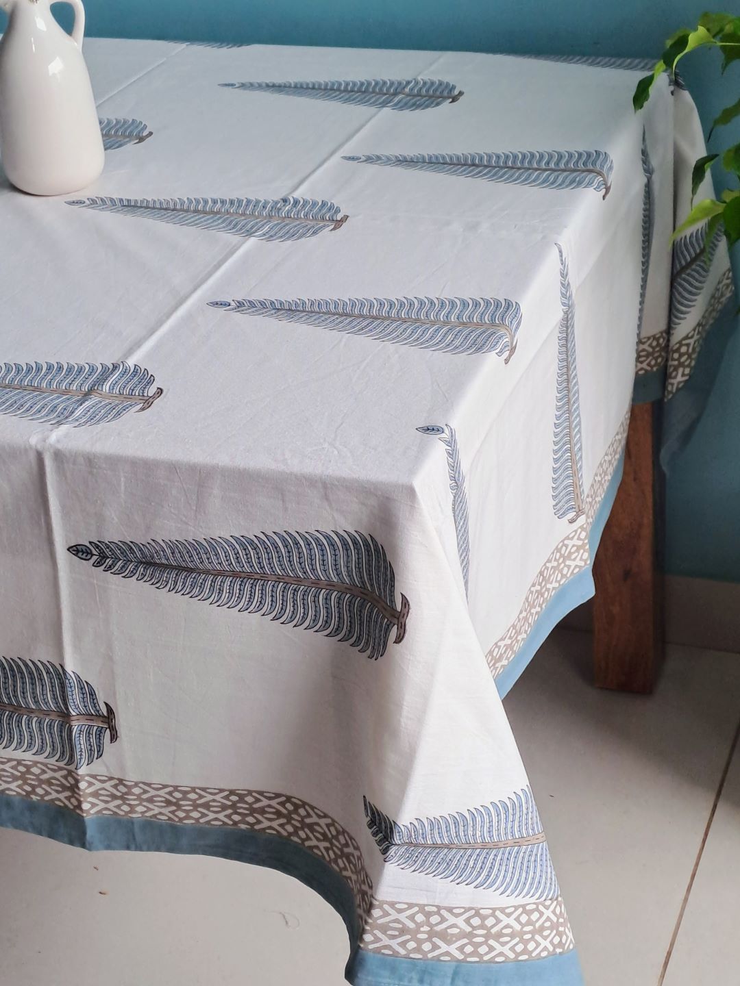 6 SEATER HAND BLOCK PRINT TABLE CLOTH
