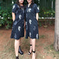HANDBLOCK PRINT BLACK DRESS