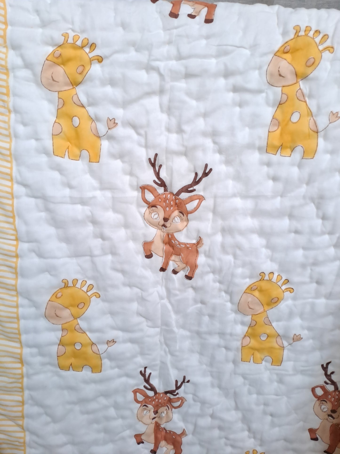 PREMIUM QUALITY HAND BLOCK PRINT BABY QUILT