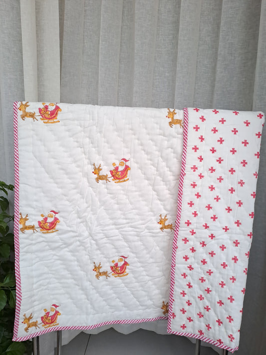 PREMIUM QUALITY HAND BLOCK PRINT BABY QUILT