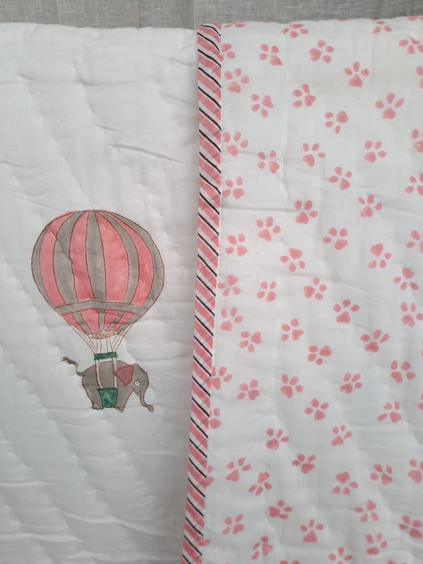 PREMIUM QUALITY HAND BLOCK PRINT BABY QUILT
