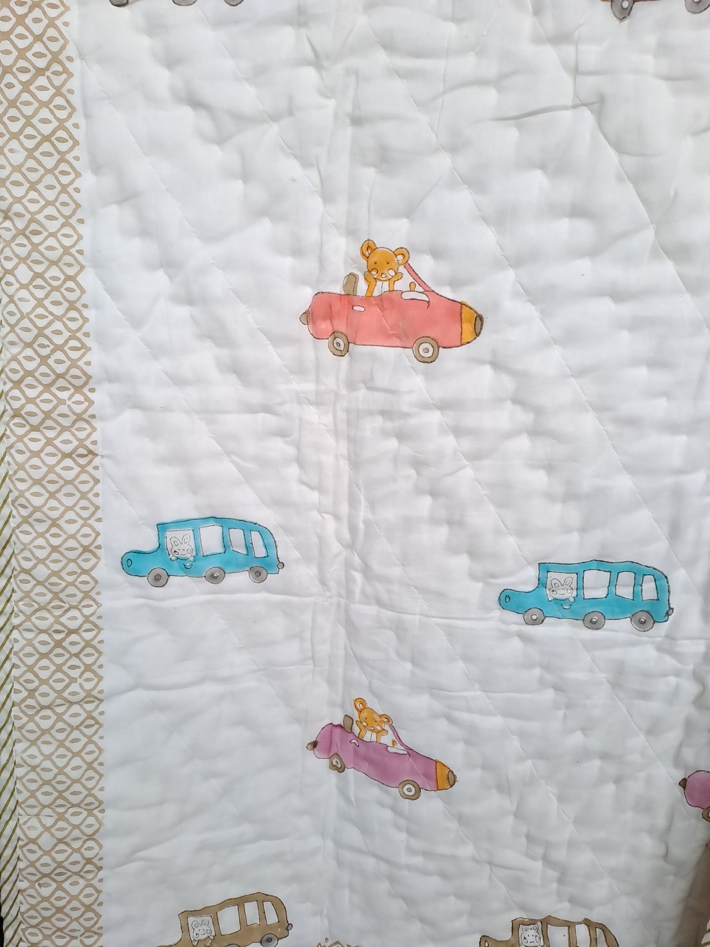PREMIUM QUALITY HAND BLOCK PRINT BABY QUILT