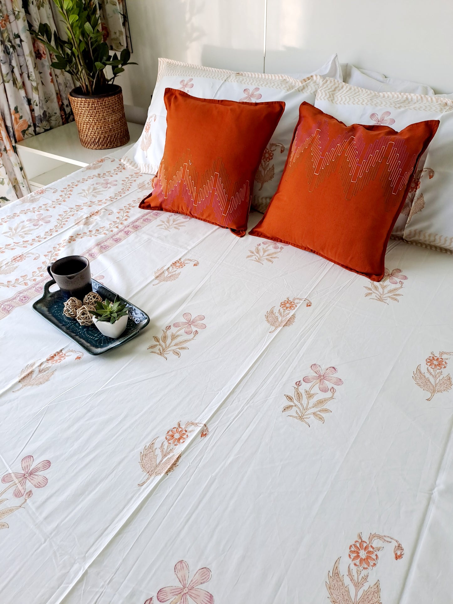 HANDBLOCK PRINT BEDSHEET
