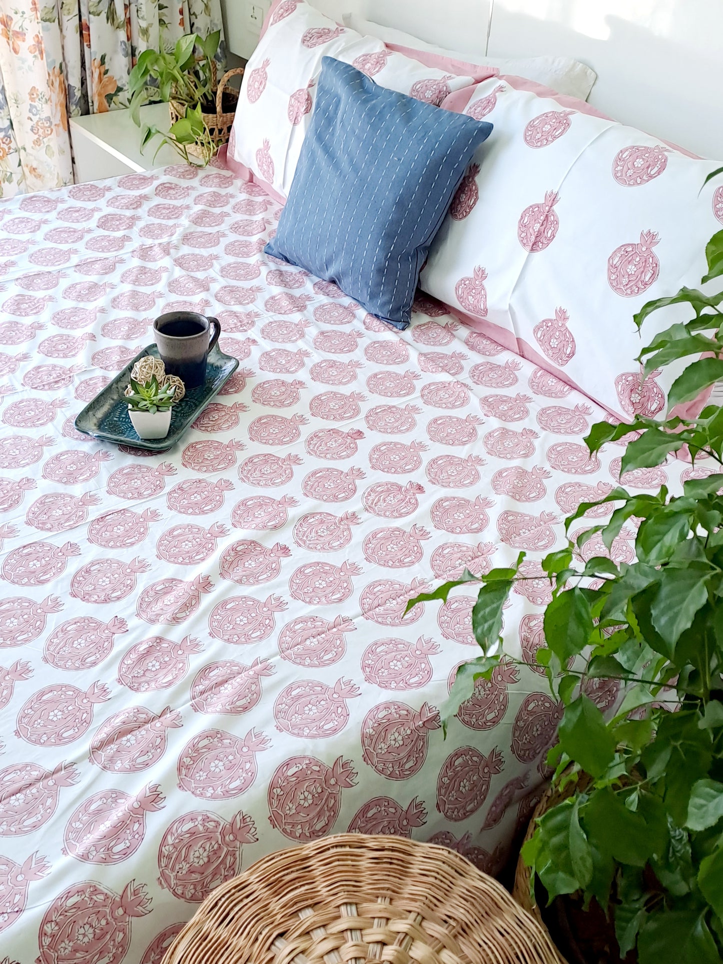 HANDBLOCK PRINT BEDSHEET