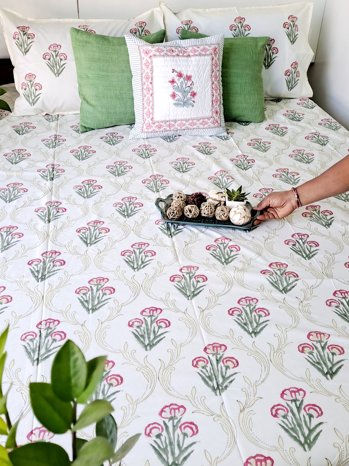 HANDBLOCK PRINT BEDSHEET