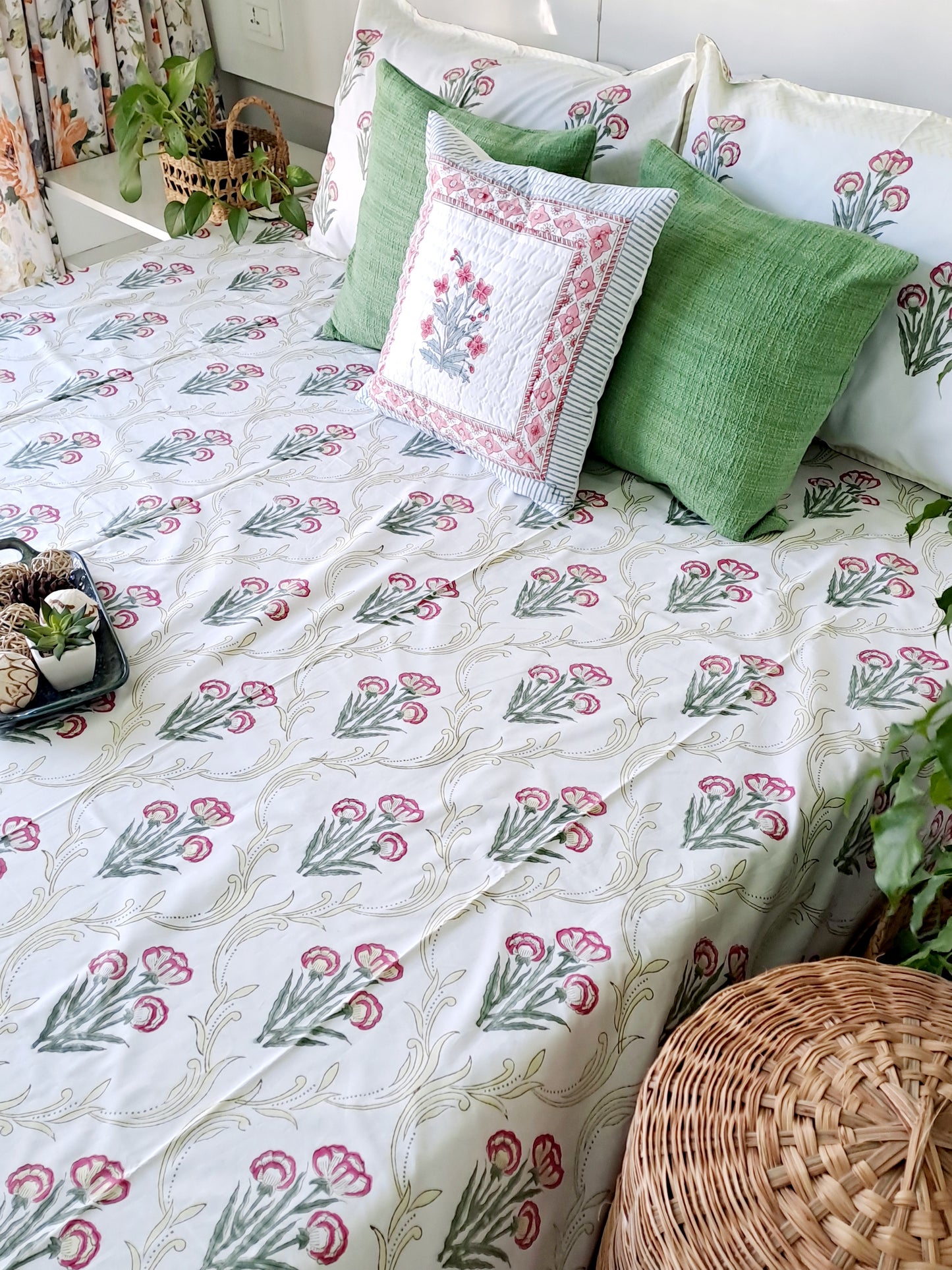 HANDBLOCK PRINT BEDSHEET