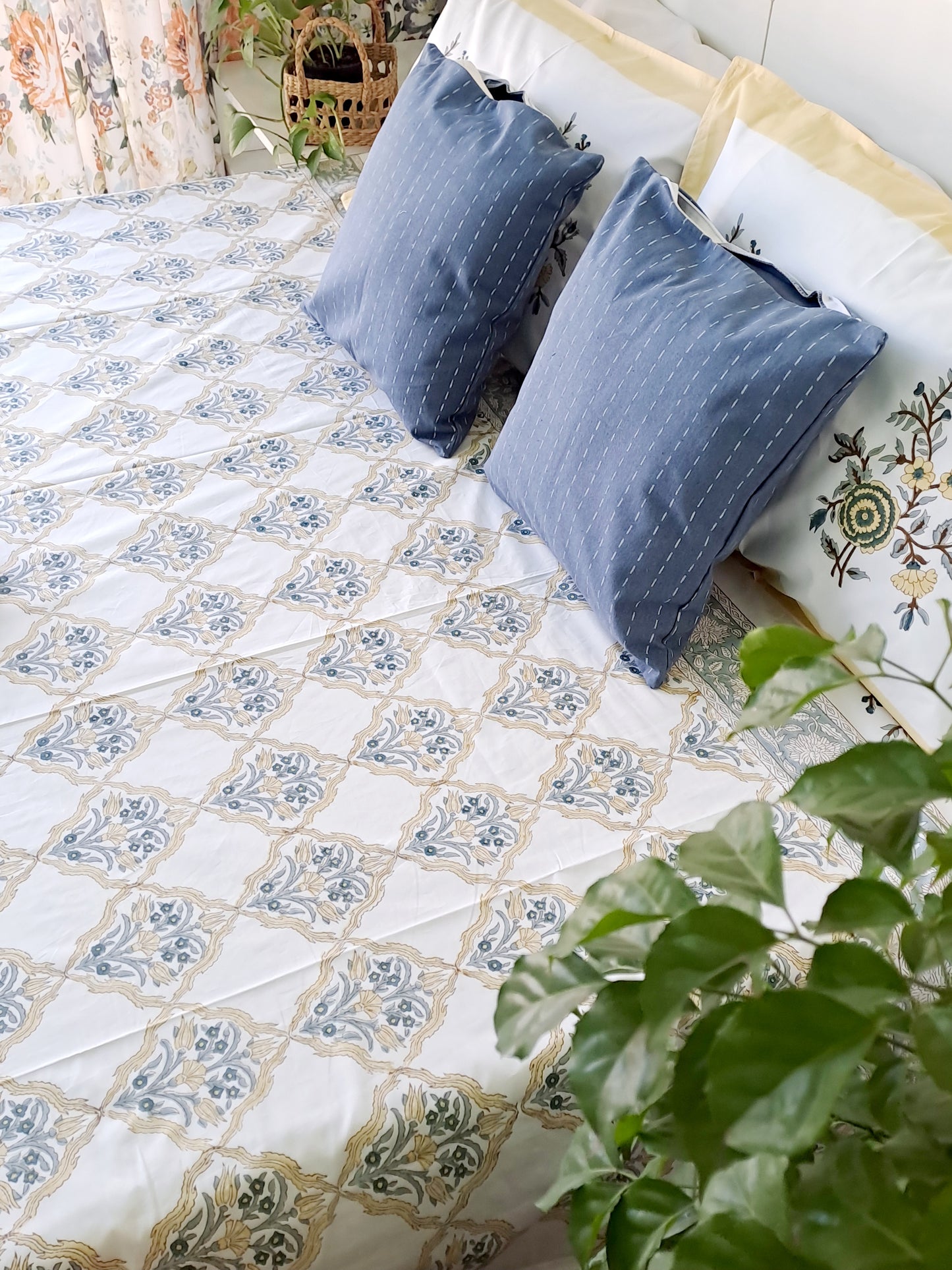 HANDBLOCK PRINT BEDSHEET