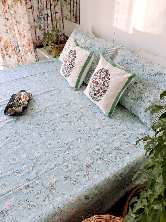 HANDBLOCK PRINT BEDSHEET