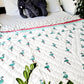 HANDBLOCK PRINTED REVERSIBLE COTTON KIDS (SINGLE )QUILT