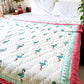 HANDBLOCK PRINTED REVERSIBLE COTTON KIDS (SINGLE )QUILT