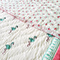 HANDBLOCK PRINTED REVERSIBLE COTTON KIDS (SINGLE )QUILT