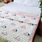 HANDBLOCK PRINTED REVERSIBLE COTTON KIDS (SINGLE) QUILT