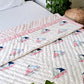 HANDBLOCK PRINTED REVERSIBLE COTTON KIDS (SINGLE) QUILT
