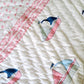 HANDBLOCK PRINTED REVERSIBLE COTTON KIDS (SINGLE) QUILT