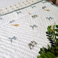 HANDBLOCK PRINTED REVERSIBLE COTTON KIDS (SINGLE) QUILT