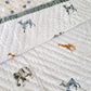 HANDBLOCK PRINTED REVERSIBLE COTTON KIDS (SINGLE) QUILT