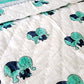 HANDBLOCK PRINTED REVERSIBLE COTTON KIDS (SINGLE) QUILT