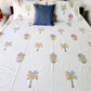 HAND BLOCK PRINT DOUBLE BEDSHEET AND QUILT BEDDING SET