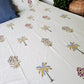 HAND BLOCK PRINT DOUBLE BEDSHEET AND QUILT BEDDING SET
