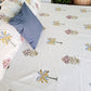 HAND BLOCK PRINT DOUBLE BEDSHEET AND QUILT BEDDING SET