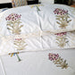 HAND BLOCK PRINT DOUBLE BEDSHEET AND QUILT BEDDING SET
