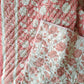 HAND BLOCK PRINT DOUBLE BEDSHEET AND QUILT BEDDING SET