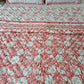 HAND BLOCK PRINT DOUBLE BEDSHEET AND QUILT BEDDING SET