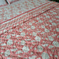 HAND BLOCK PRINT DOUBLE BEDSHEET AND QUILT BEDDING SET