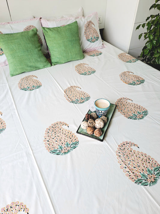 HANDBLOCK PRINT BEDSHEET