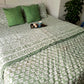 HAND BLOCK PRINT DOUBLE BEDSHEET AND QUILT BEDDING SET