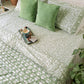 HAND BLOCK PRINT DOUBLE BEDSHEET AND QUILT BEDDING SET