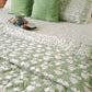 HAND BLOCK PRINT DOUBLE BEDSHEET AND QUILT BEDDING SET