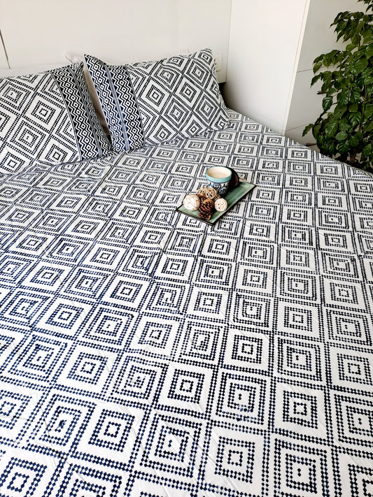 HANDBLOCK PRINT BEDSHEET