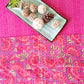 RED KANTHA COTTON DOUBLE BED COVER