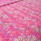RED KANTHA COTTON DOUBLE BED COVER