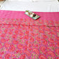 RED KANTHA COTTON DOUBLE BED COVER