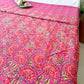 RED KANTHA COTTON DOUBLE BED COVER