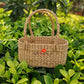 KAUNA GRASS BASKET WITH HANDLE