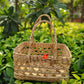 KAUNA GRASS JALLI BASKET WITH HANDLE