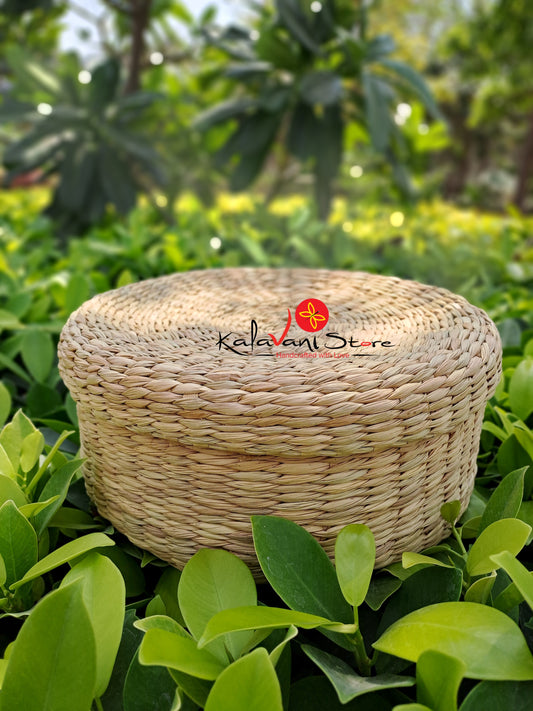 KAUNA GRASS COVERED BASKET / ORGANIZER