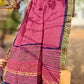 KOTA DORIA  HAND BLOCK PRINT PINK DUPATTA