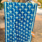 MULMUL COTTON BLOCK PRINT BLUE STOLE