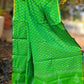 CHANDERI  HAND BLOCK PRINT GREEN DUPATTA
