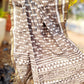 KOTA DORIA  HAND BLOCK PRINT GREY DUPATTA