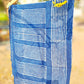 MULMUL COTTON BLOCK PRINT BLUE STOLE