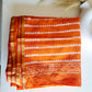 CHANDERI  HAND BLOCK PRINT ORANGE DUPATTA
