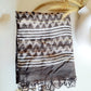 KOTA DORIA  HAND BLOCK PRINT GREY DUPATTA
