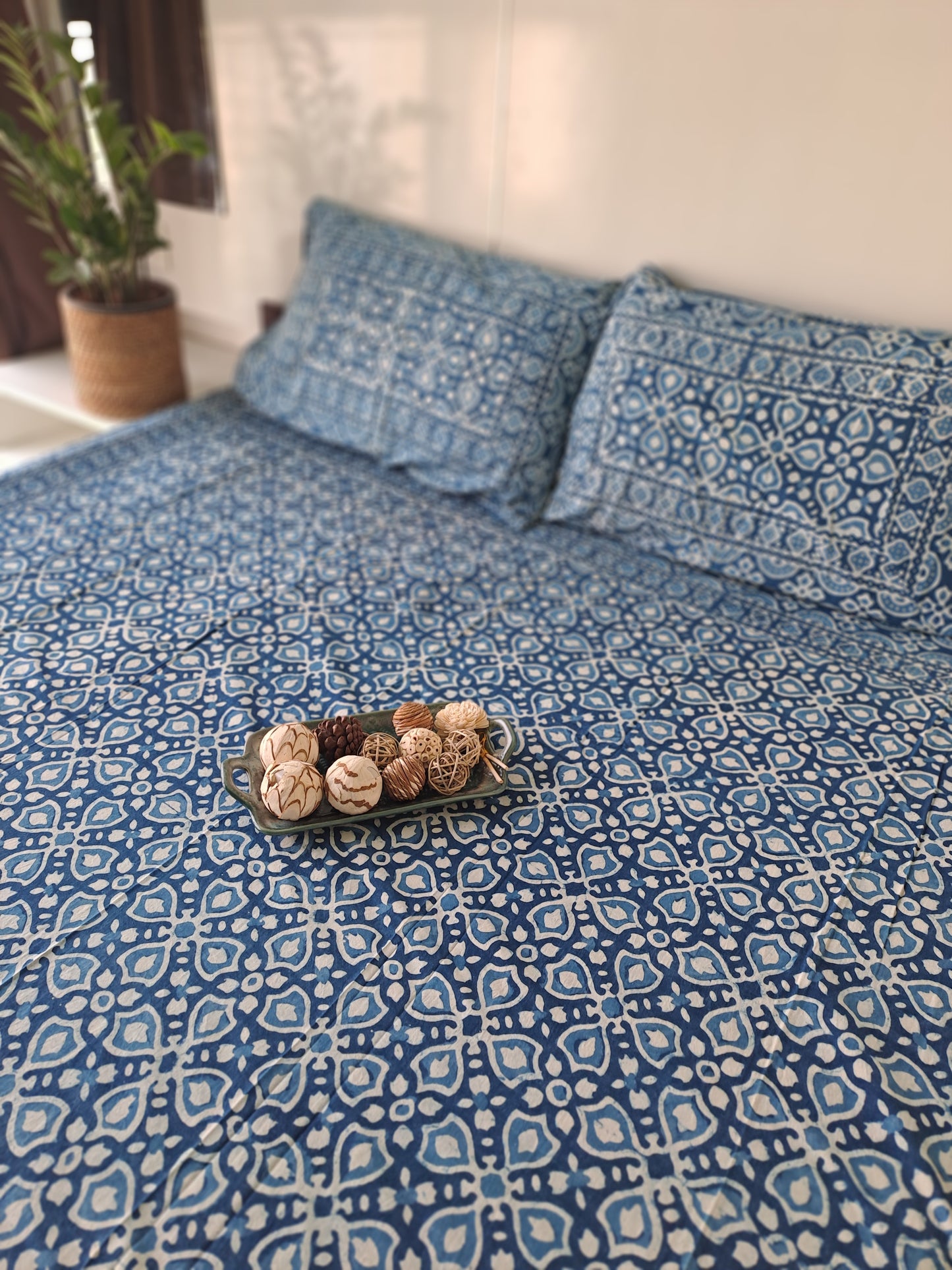 HANDBLOCK PRINT KING SIZE BEDSHEET